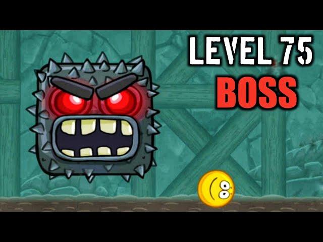 Red Ball 4 Level 75 l Beating Into the Caves BOSS with a Golden Ball.