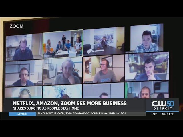 Netflix, Amazon, Zoom See More Business, Shares Surging During Pandemic