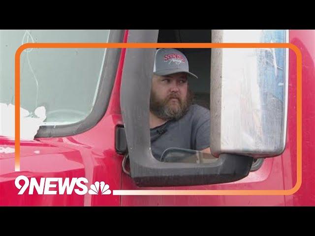 Truckers stuck in Colorado for snow storm