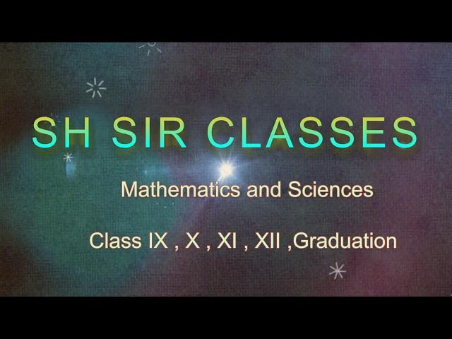 SH SIR CLASSES intro video