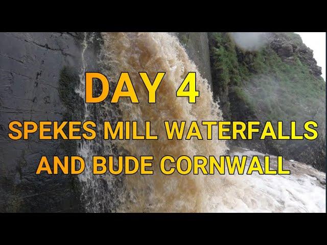 DAY 4 SPEKES MILL WATERFALL AND ON TO BUDE CORNWALL #OURTIME VANLIFE