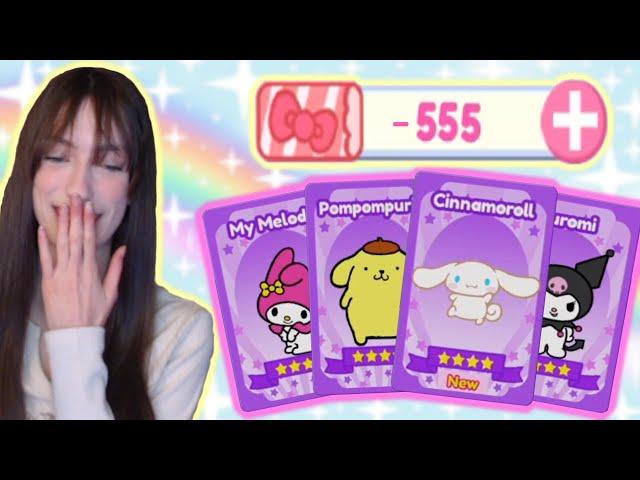 555 Gacha Tix Opening! | Roblox My Hello Kitty Cafe | Riivv3r