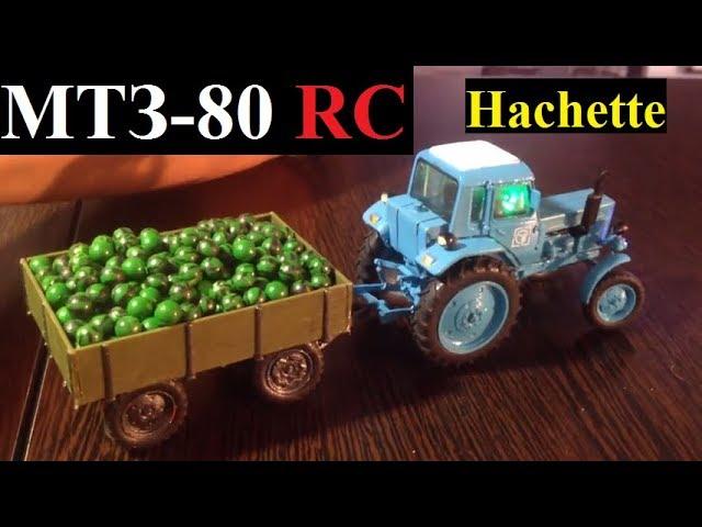 MTZ-80 radio-controlled tractor from Hachette and cart with watermelons all in scale 1:43