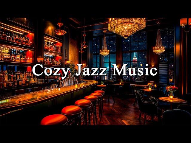 Cozy Winter Jazz Music with Romantic Bar Ambience - Gentle Jazz Music for Dates at the Bar