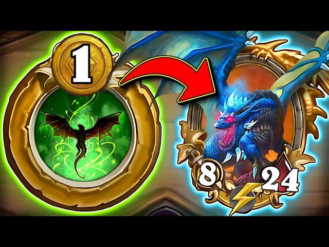 Super Early GOLDEN Kalecgos Destroys the Lobby! | Hearthstone Battlegrounds