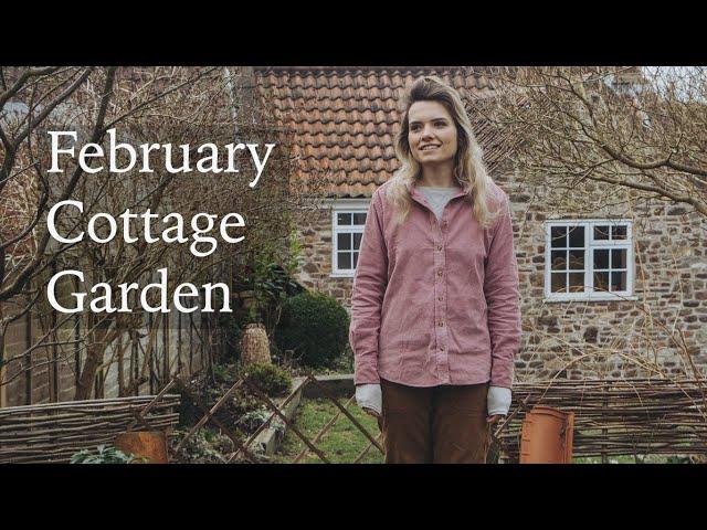 February Cottage Garden Tour - Snowdrops, Crocus, Iris & Hellebore Flowers