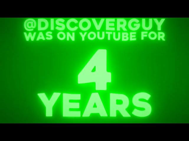 DiscoverGuy1999 - 4 Years on YouTube (without @georgepigtheobjectthingy5761)