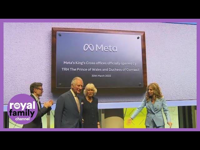 Charles and Camilla Open New Meta Offices in London