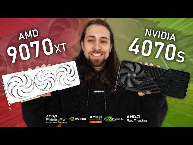 RX 7800 XT vs RX 9070 XT vs RTX 4070 Super - Productivity, Gaming & VR Benchmarks