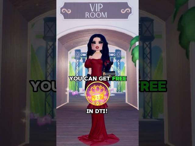 YOU CAN GET FREE VIP IN DRESS TO IMPRESS! #roblox #shorts #dti #vip