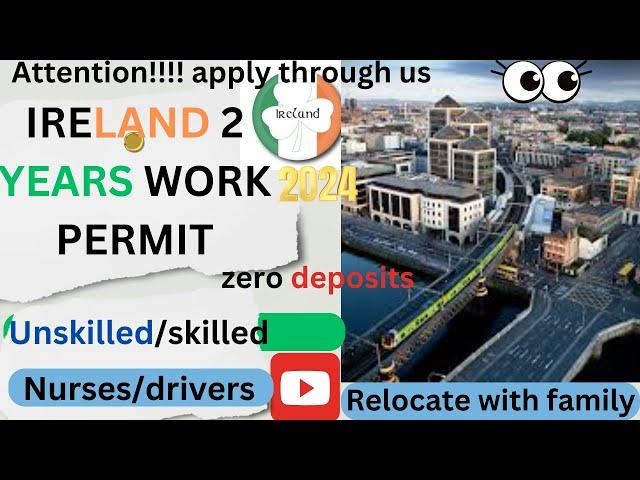 IRELAND WORK PERMIT VISA 2024, HOW TO RELOCATE TO IRELAND WITH YOUR FAMILY#fypviral #job #ireland