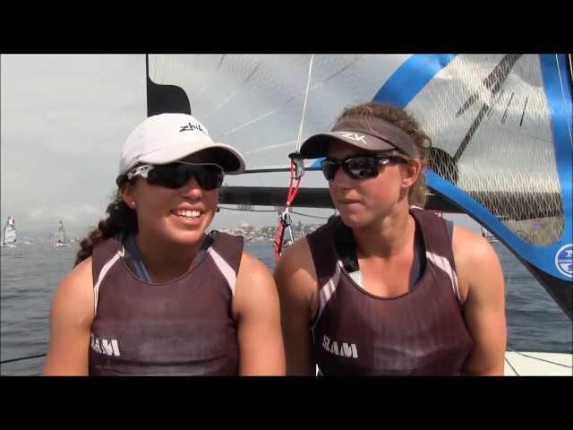 Alex and Molly after day 3 2013 49erFX Worlds