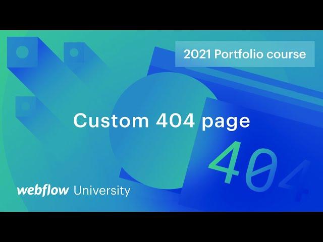 Mouse follow interaction on custom 404 page — Build a custom portfolio in Webflow, Day 14