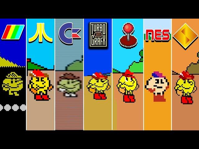 Pac-Land (1984) ZX Spectrum vs Atari Lynx vs C64 vs TurboGrafx vs Arcade vs NES vs PS1