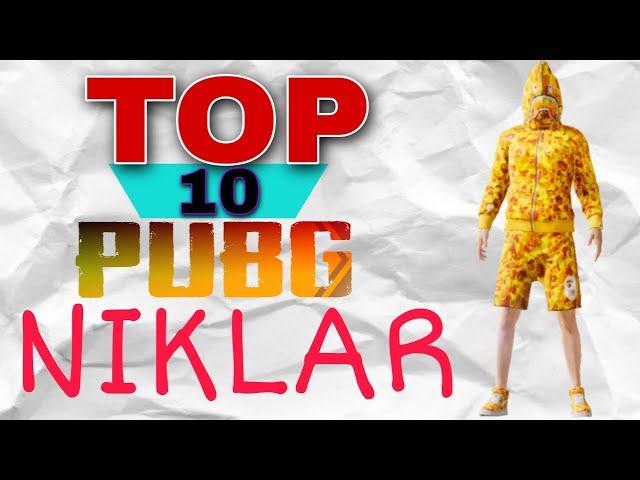 TOP-10 PUBG NIKLAR TOPLAMI || ZO"R NIKLAR || PUBG NICNAME || 5 - qisim