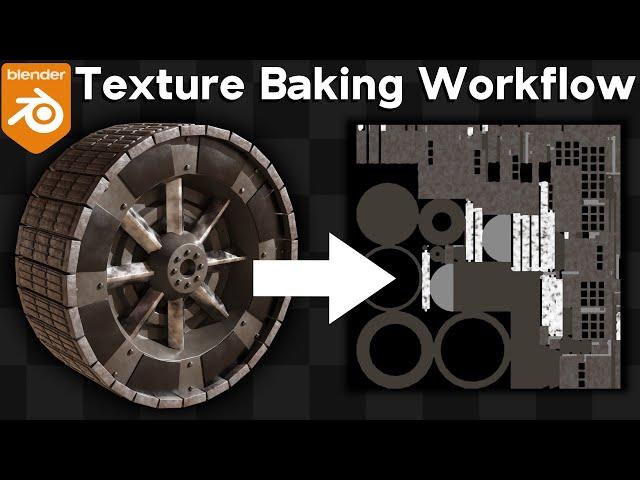 Texture Baking Workflow for Objects with Multiple Materials (Blender Tutorial)