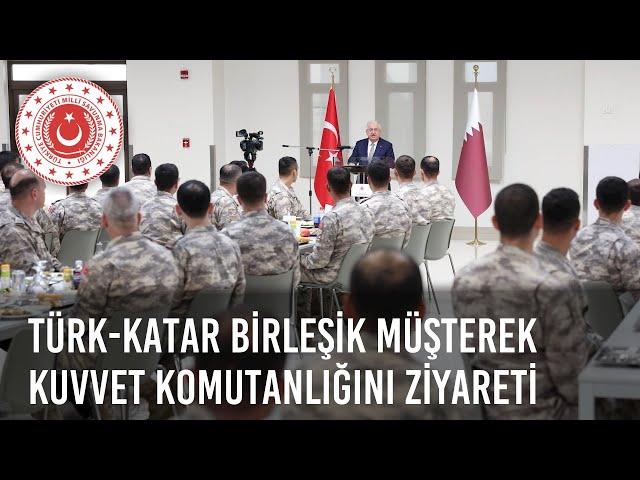 Millî Savunma Bakanı Yaşar Güler, Türk-Katar Birleşik Müşterek Kuvvet Komutanlığında Konuştu