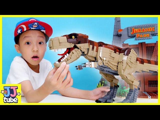 레고로 만든 초거대 티라노! 레고 쥬라기월드 티렉스 난동 공룡 장난감 놀이 LEGO Jurassic Park T-rex Rampage 75936[제이제이 튜브-JJ tube]