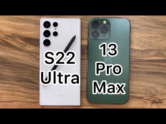 Samsung Galaxy S22 Ultra vs iPhone 13 Pro Max