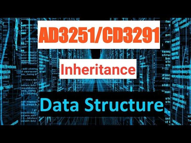 Inheritance in python || Data structures design tamil|| AD3251/CD3291||Anna university reg-2021.