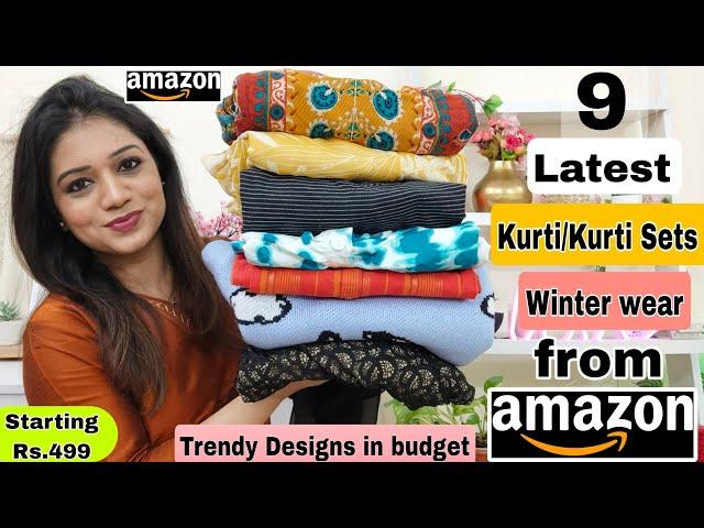  Amazon Huge Kurta Sets, Kurtis, Dresses & Winter wear Haul Starting Rs.499|️Amazon Haul