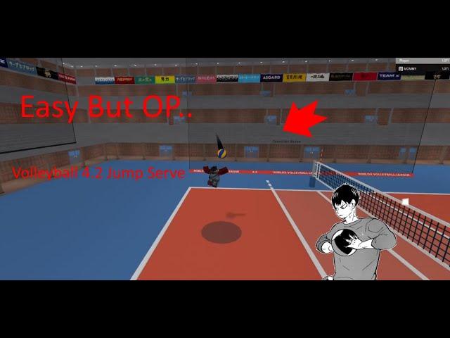 How To Do A Easy "Jump Serve" in Volleyball 4.2 | Roblox