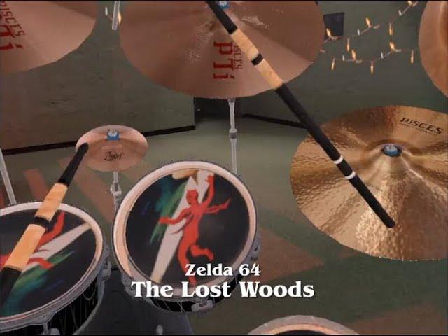 Zelda N64 Ocarina of Time - Lost Woods - Played on VR Drums Meta Quest