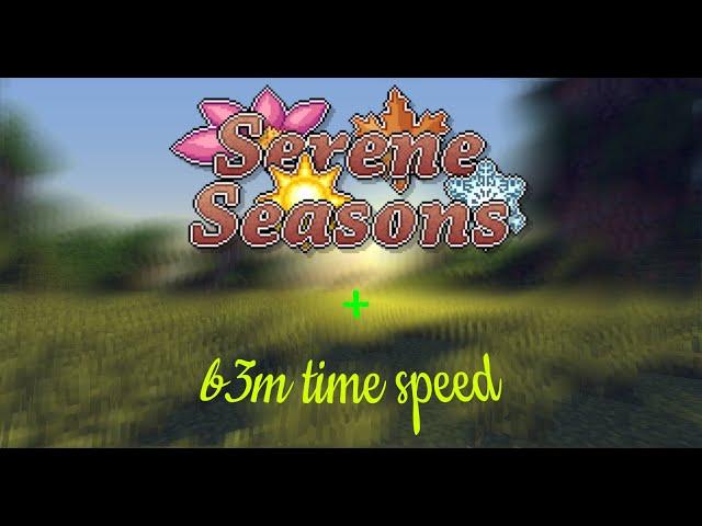 Обзор модов #14 Serene seasons - времена года, B3M time speed - календарь и время в майнкрафт