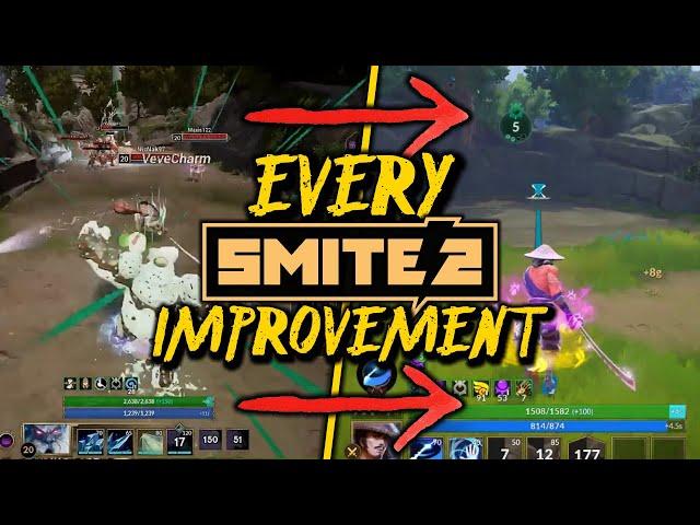 Every IMPROVEMENT Made To SMITE 2 Since Alpha Launch!