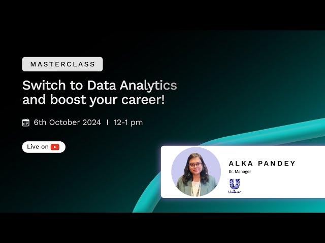 Switch from Non-Tech to a High-Paying Data Analytics Career | Free Masterclass