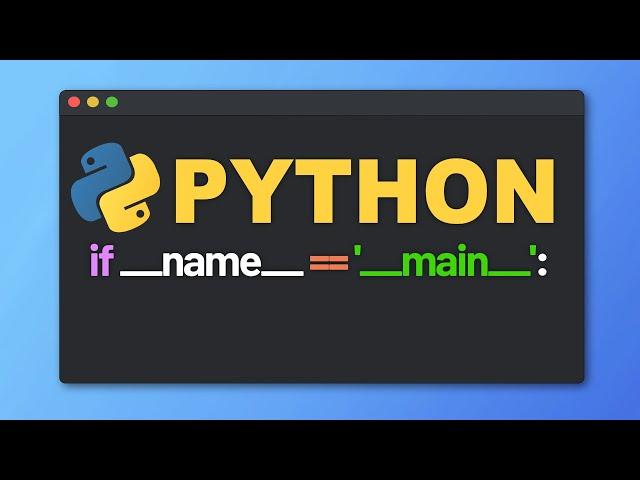 Python IF NAME == MAIN einfach erklärt!  | Tutorial für Anfänger (Deutsch)