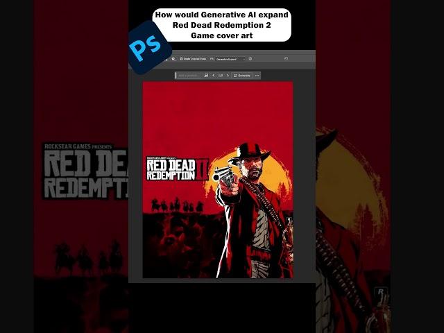 Adobe generativefill meets Red Dead Redemption 2 #gaming #photoshop #ai #reddeadredemption #shorts