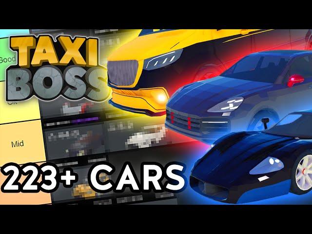 Reranking every Taxi Boss cars in tier list (Roblox Taxi Boss)