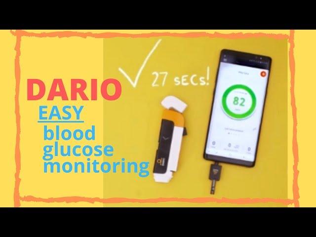 Glucose blood levels monitoring system - Dario health smartphone app [Easy Diabetes Management]