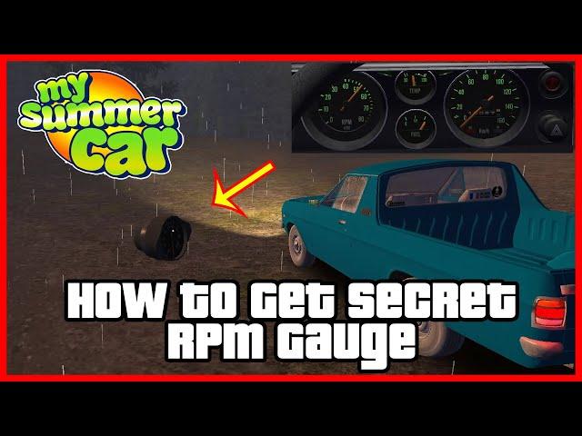 My Summer Car - How To Get Secret RPM Gauge - Location  | Ogygia Vlogs