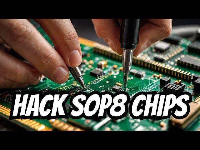 Simple tool to read and write SOP8 Flash Chip without de-soldering