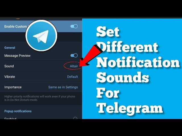 How to change Notification sounds for contact on telegram | customize notification sounds