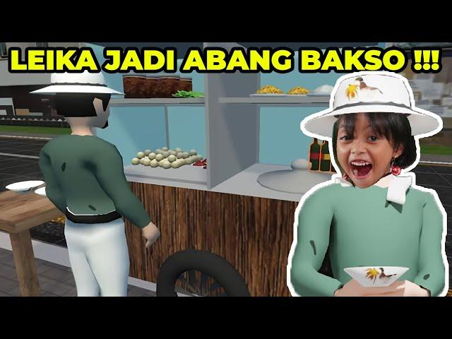 LEIKA JADI ABANG BAKSO  DI GAME SIMULATOR BAKSO