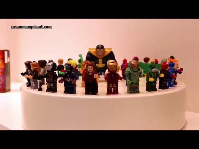 LEGO Marvel Super Heroes carousel with all summer 2016 minifigures!