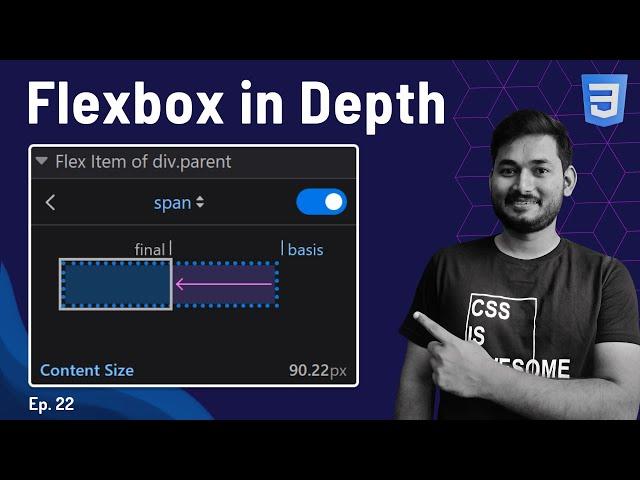 Flexbox: The Inside Story | Flexbox Explained in Depth | Frontend Bootcamp Hindi | Ep.22