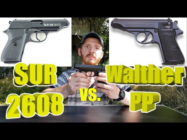 Сравнение SUR 2608 и Walther PP | На сколько стартовый похож на боевой?