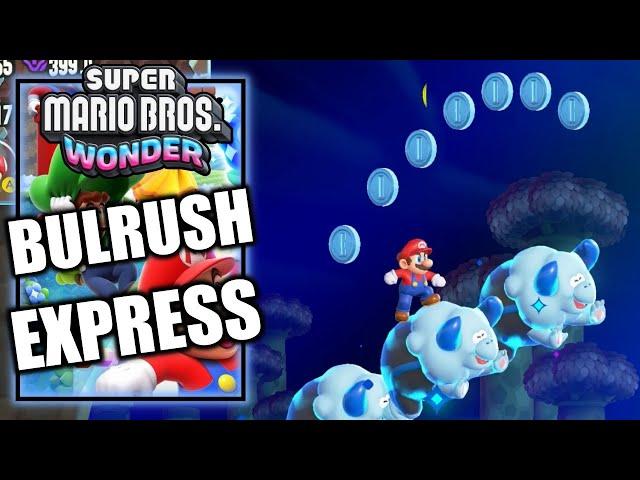 Super Mario Bros Wonder – Bulrush Express - 100% All Wonder Seeds, Flower Coins & Flag