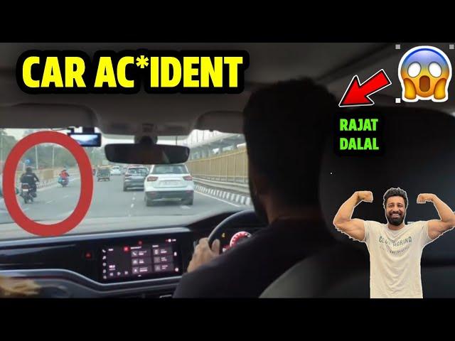 Rajat Dalal Hit & Run Viral Car Video || Rajat Dalal A*cident Live