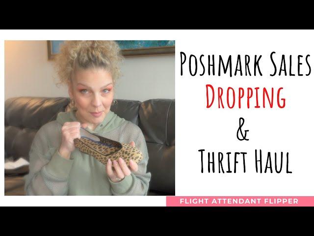 Super Slow Poshmark Sales & Thrift Haul - Flight Attendant Flipper