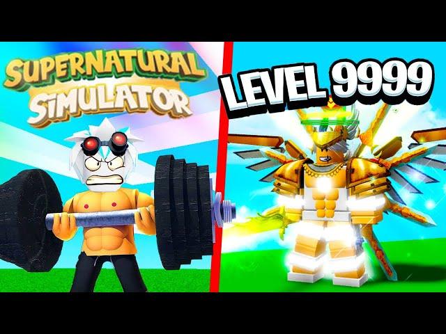 АНГЕЛЬСКАЯ ТРАНСФОРМАЦИЯ 9999 УРОВНЯ В СИМУЛЯТОРЕ СУПЕРНАТУРАЛА! ROBLOX Supernatural Simulator