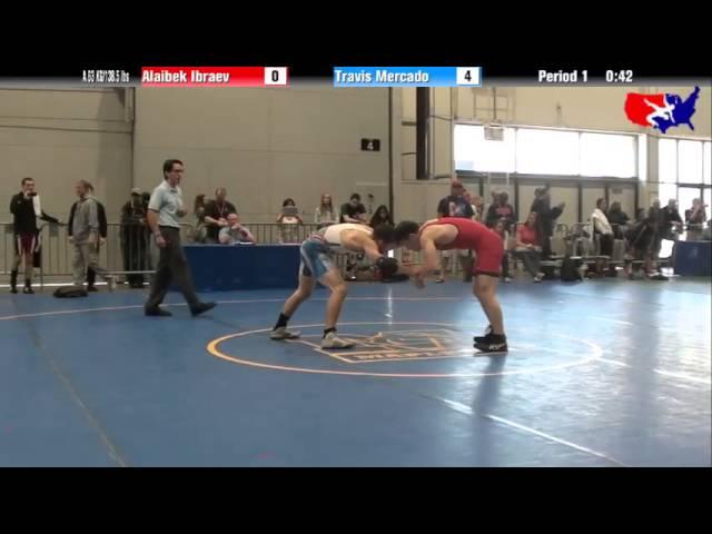 Alaibek Ibraev vs. Travis Mercado at 2013 Veterans Nationals - Freestyle