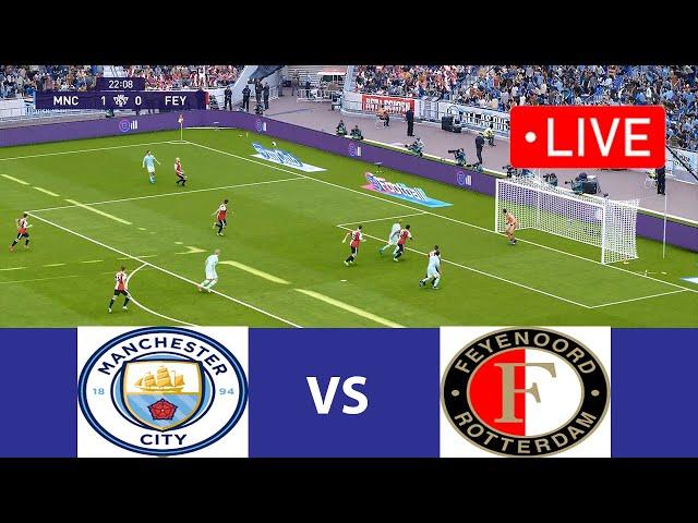 LIVE: Manchester City vs Feyenoord | Premier League I Man City Football Live Match Today I Pes 21