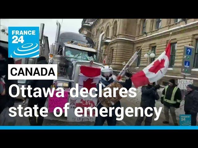 Ottawa mayor declares state of emergency to deal with trucking blockade • FRANCE 24 English