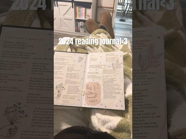 quick flip through of my 2024 reading journal #booktube #booktok #books #cozy #pets #shorts