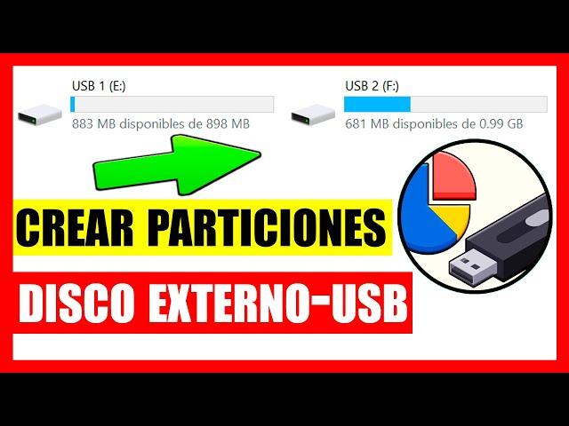 Cómo Crear Particiones En USB o Discos externos en Windows 10 ️